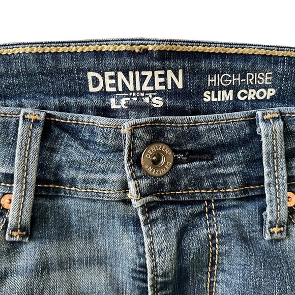 Levi's Denizen High Rise Slim Crop Jeans Size 2 - Picture 6 of 8